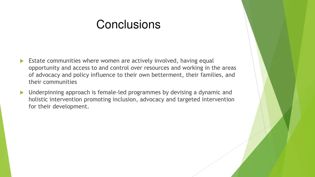 conclusions