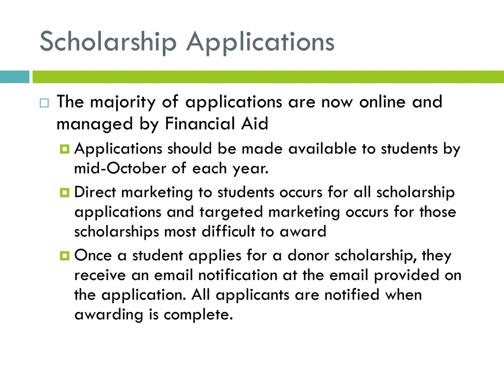 scholarship applications