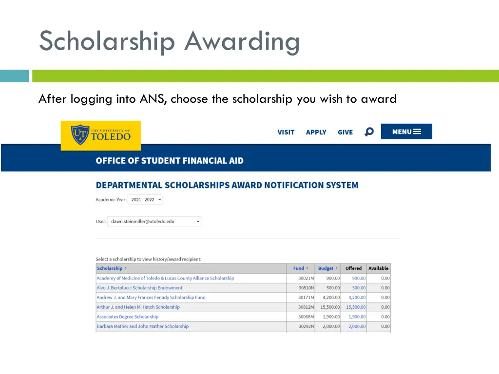scholarship awarding 1