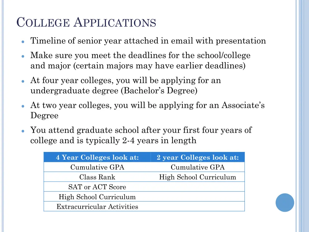 c ollege a pplications