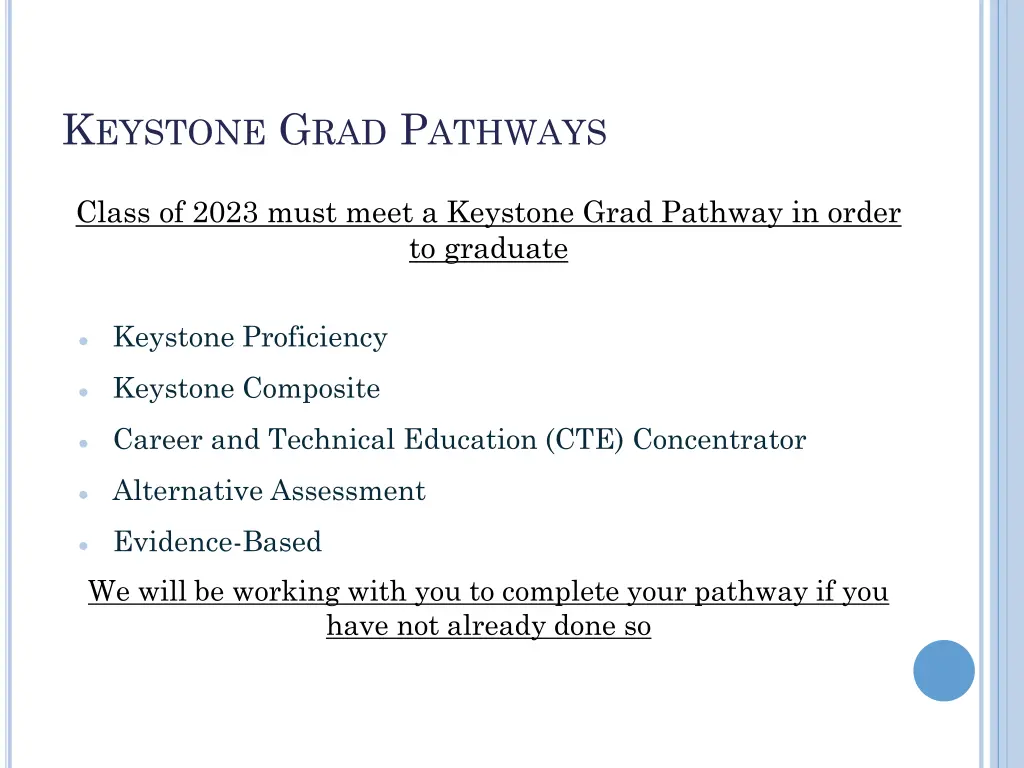 k eystone g rad p athways