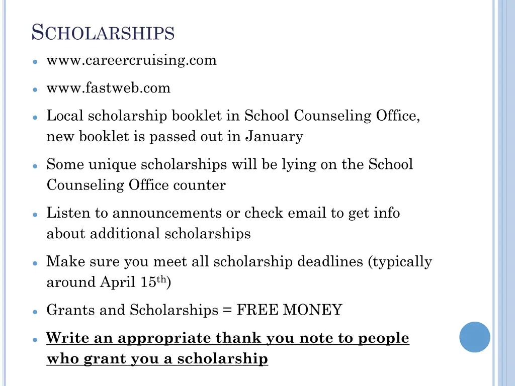 s cholarships