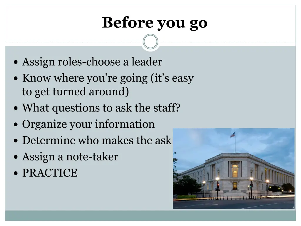 before you go