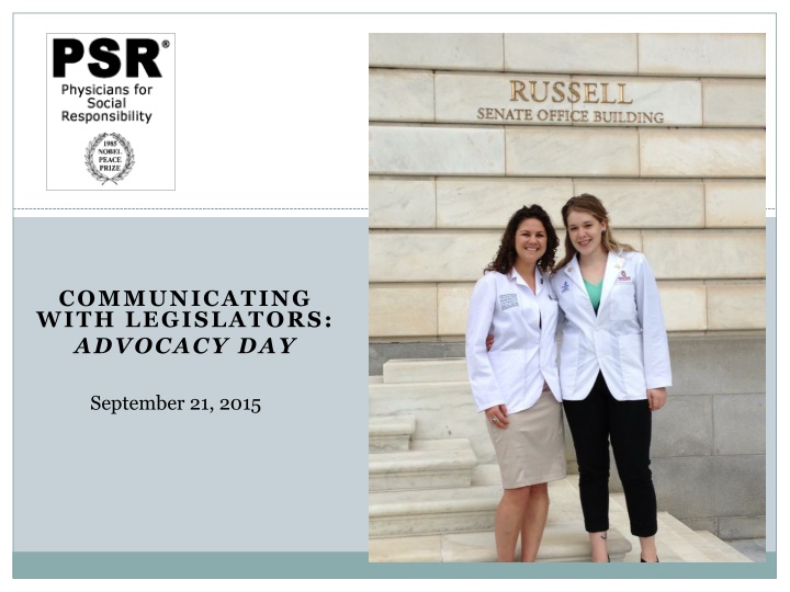 communicating with legislators advocacy day