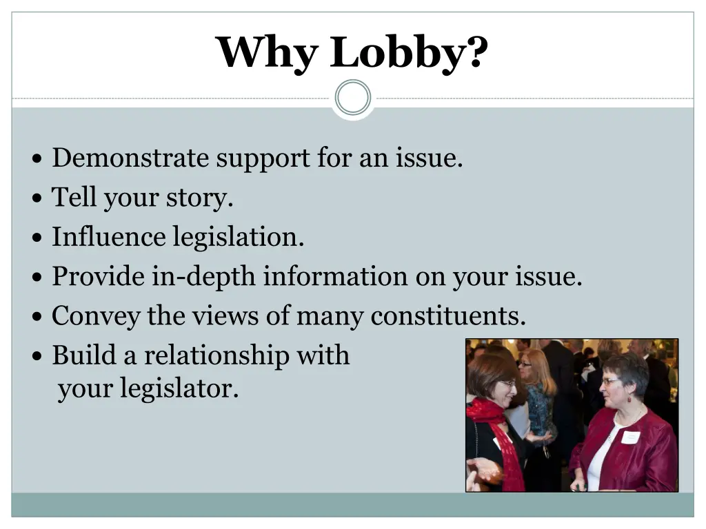 why lobby