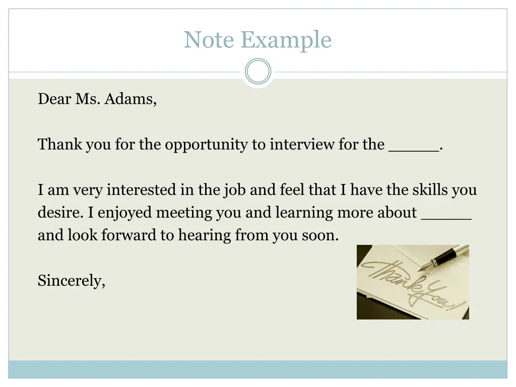 note example