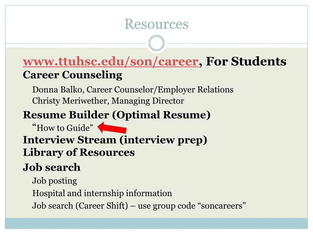 resources