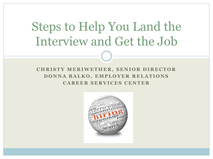 steps to help you land the interview