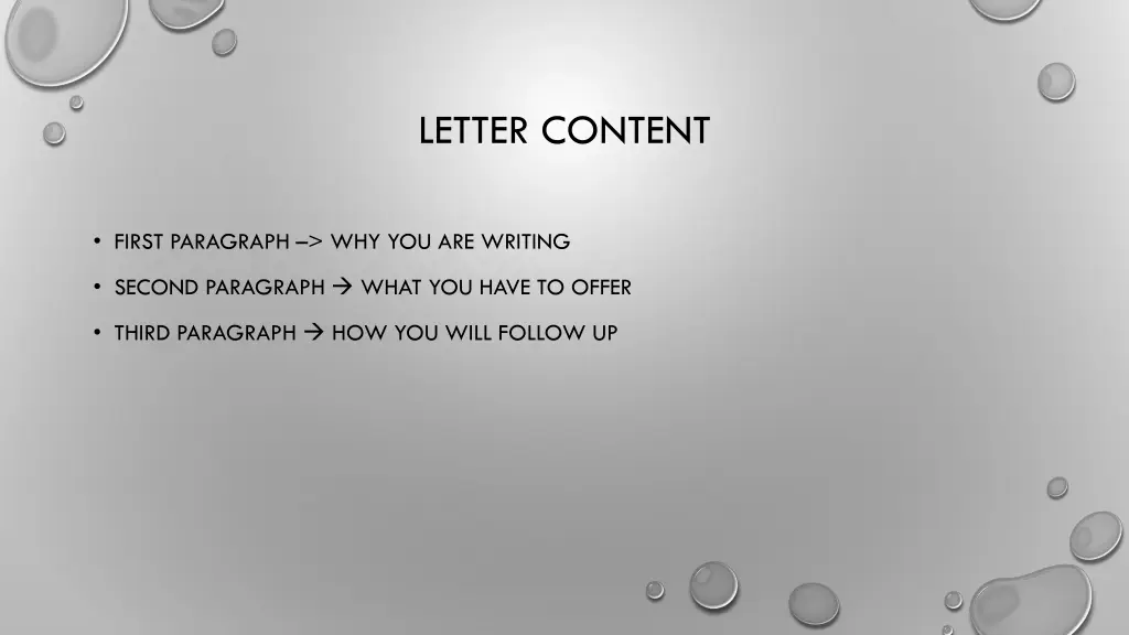 letter content