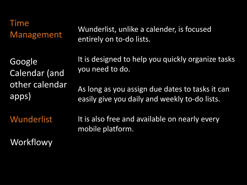 time management