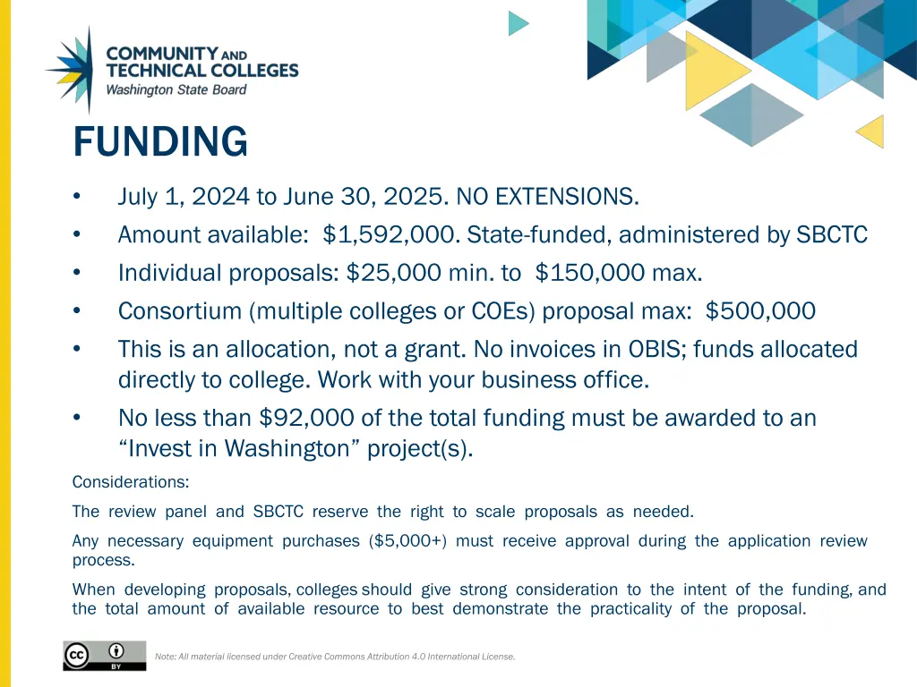 funding