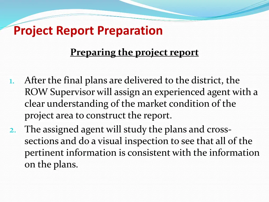 project report preparation 2