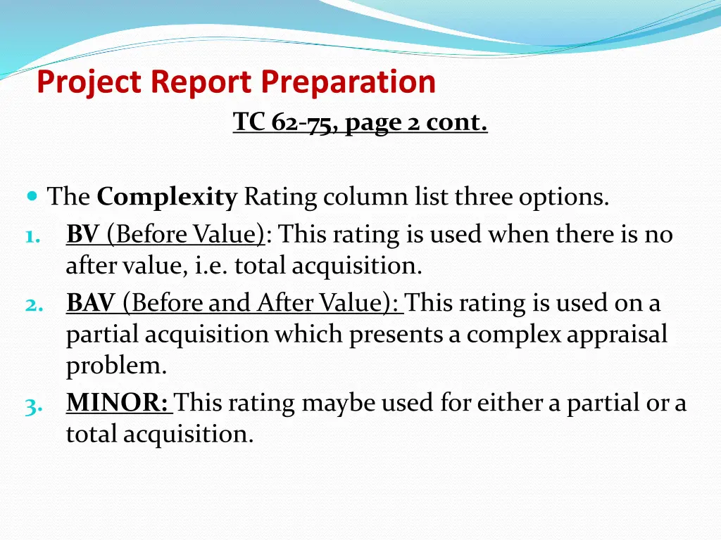 project report preparation tc 62 75 page 2 cont