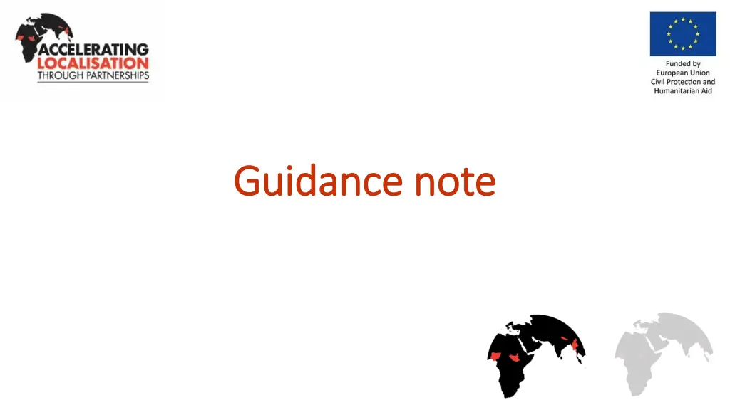 guidance note guidance note