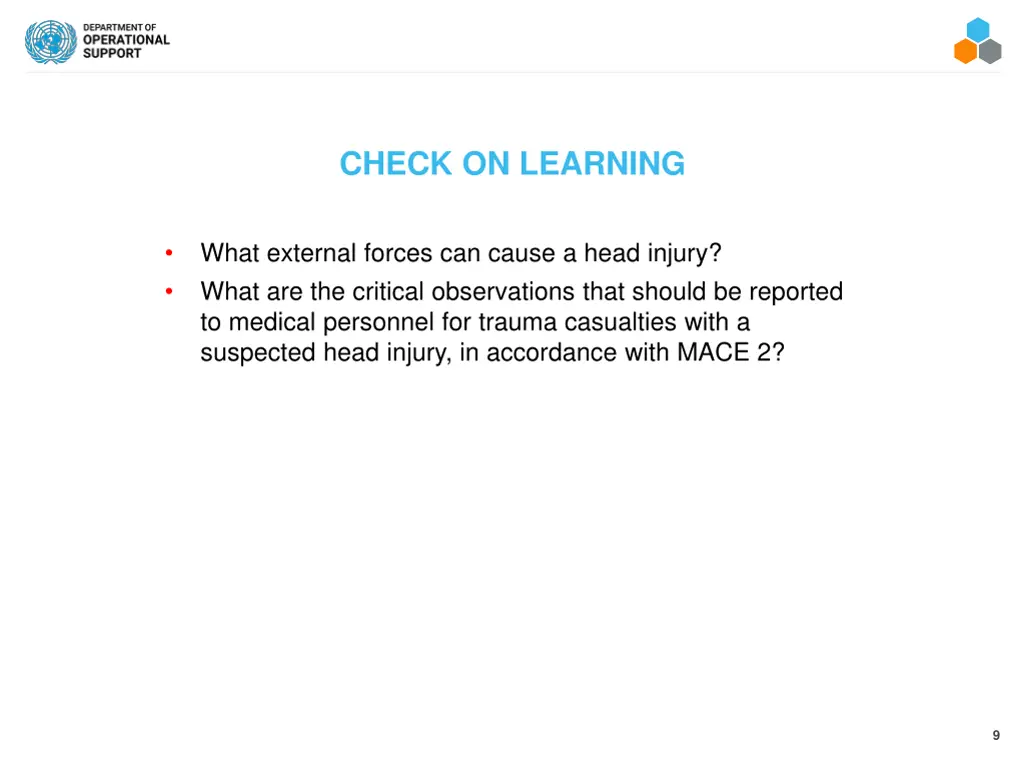 check on learning