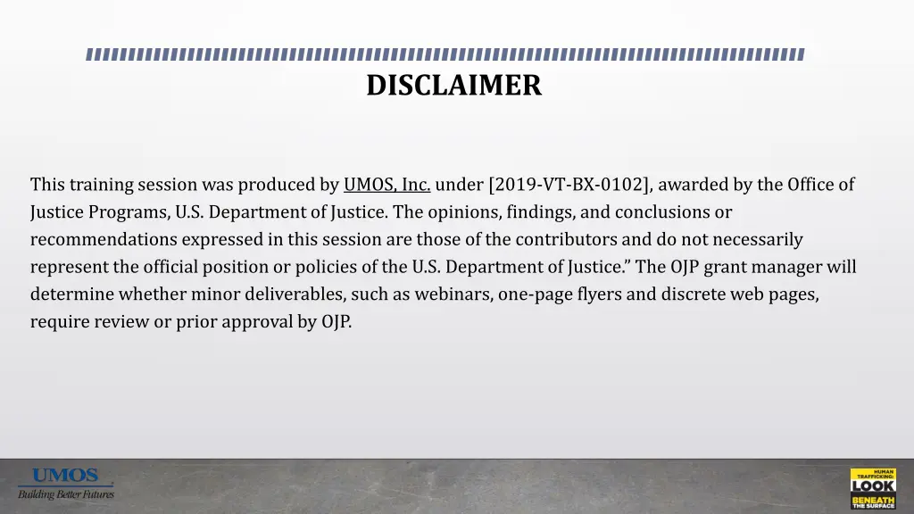 disclaimer