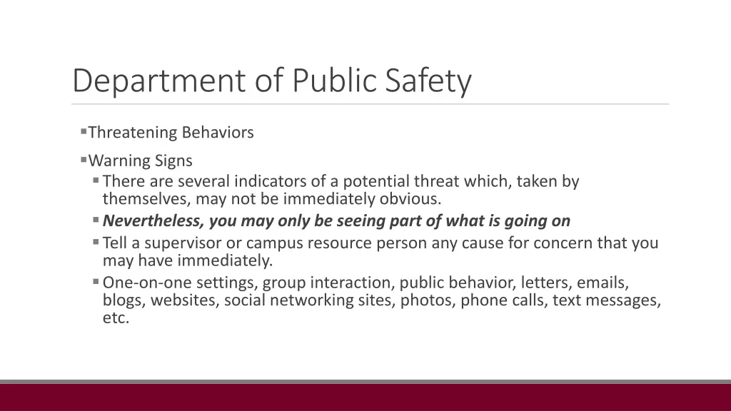 department of public safety