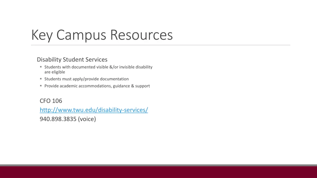 key campus resources 1