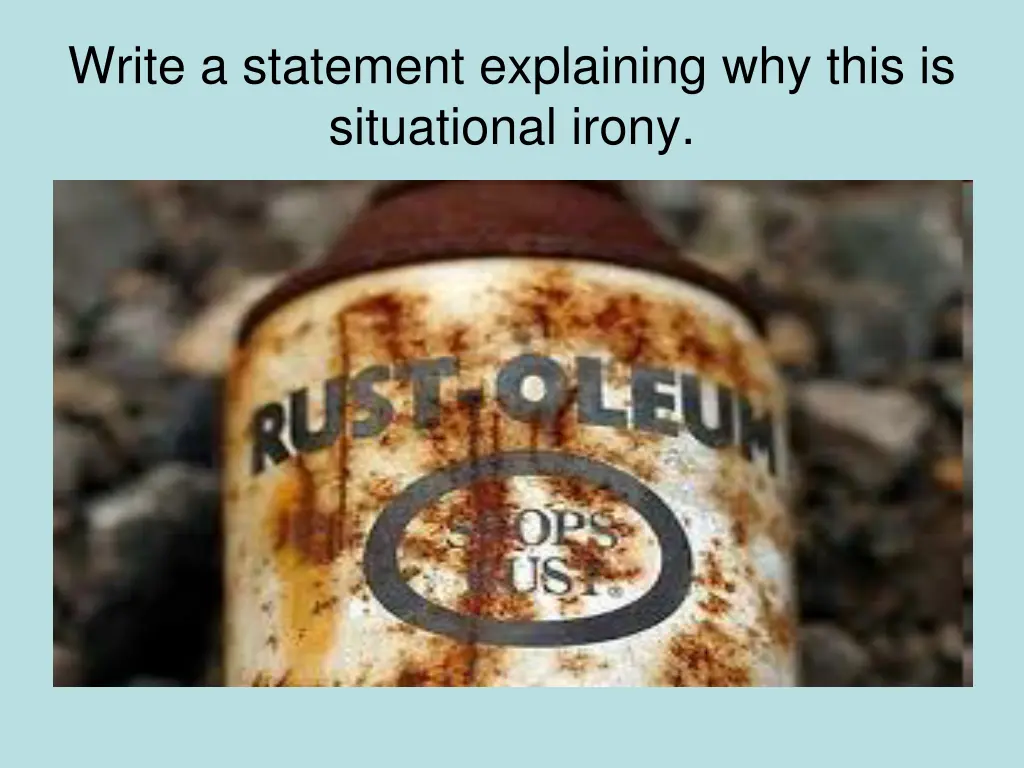 write a statement explaining why this 1