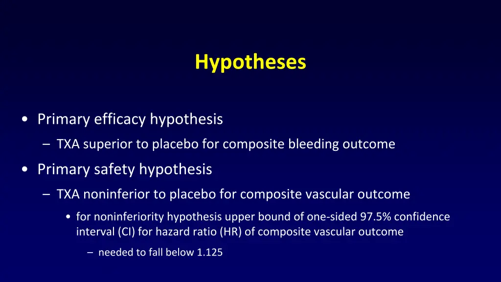 hypotheses