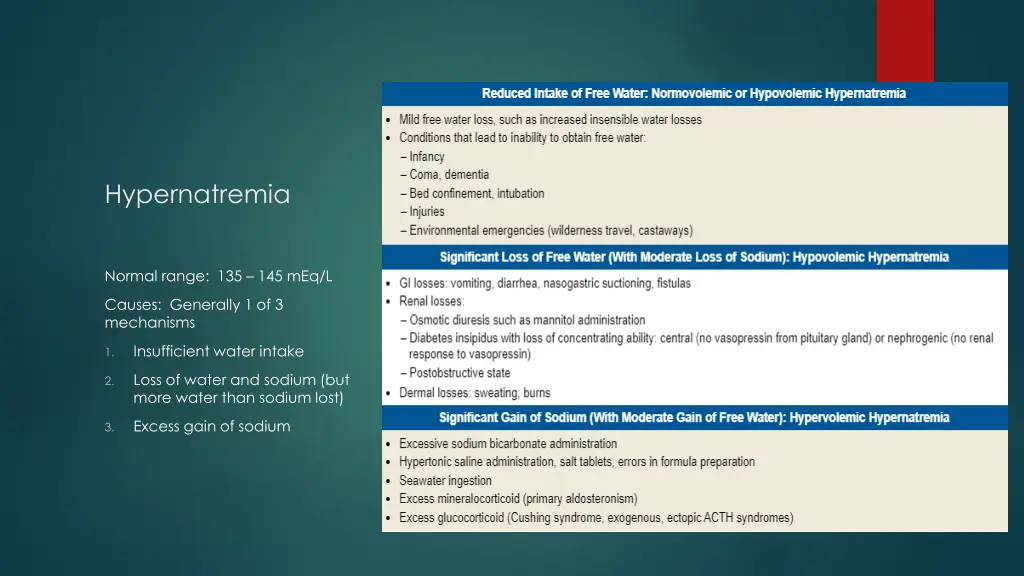 hypernatremia