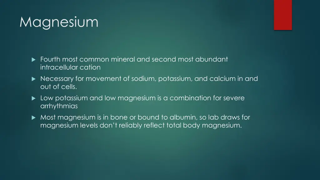 magnesium
