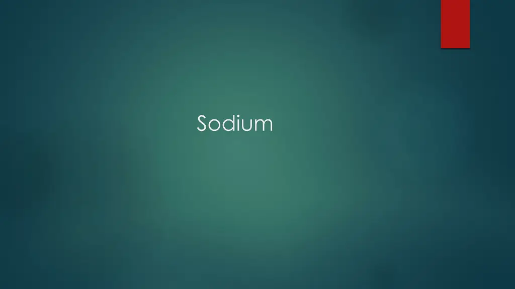 sodium
