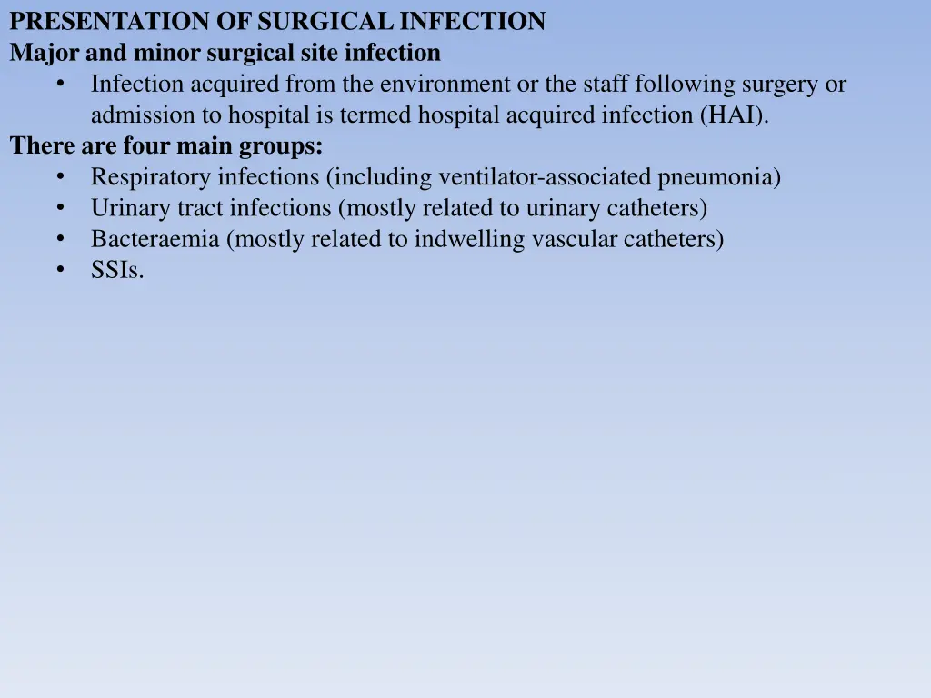 presentation of surgical infection major