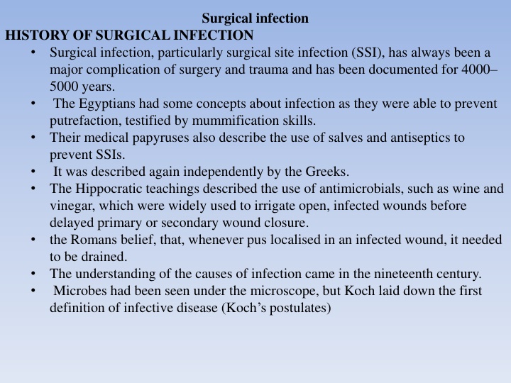 surgical infection