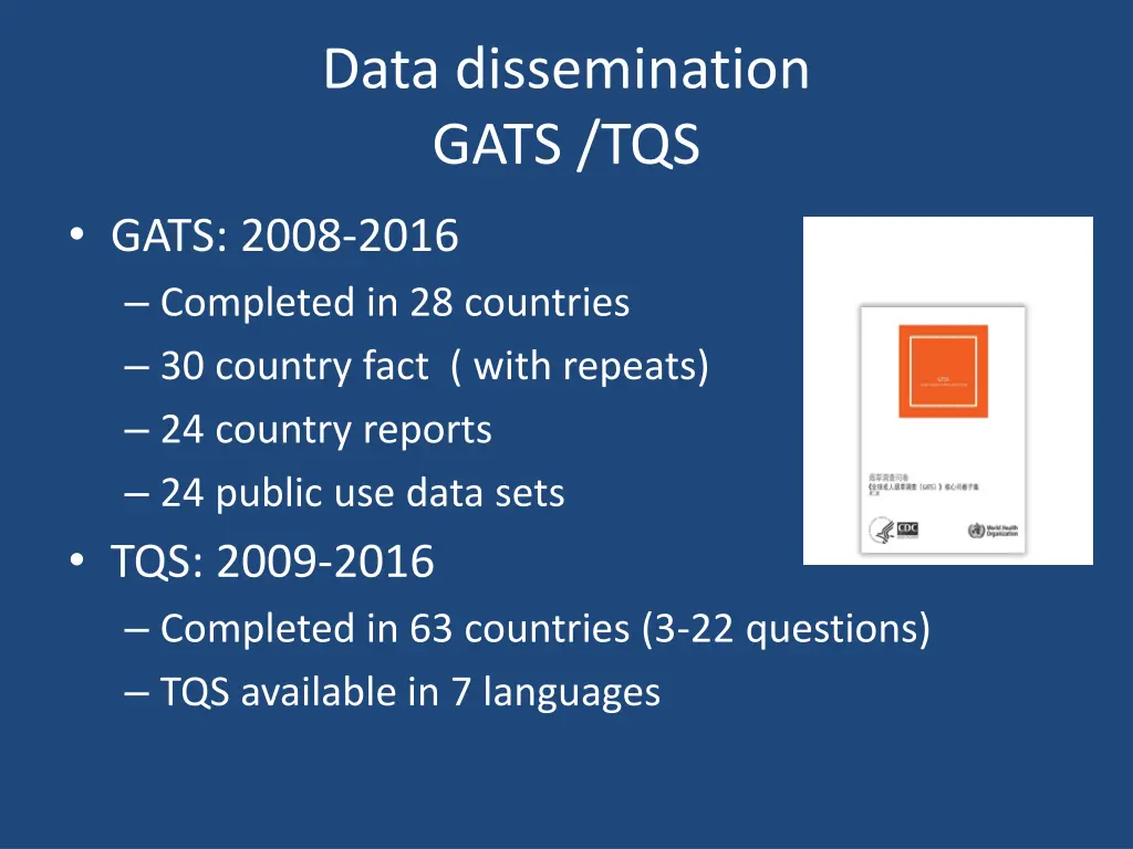 data dissemination gats tqs