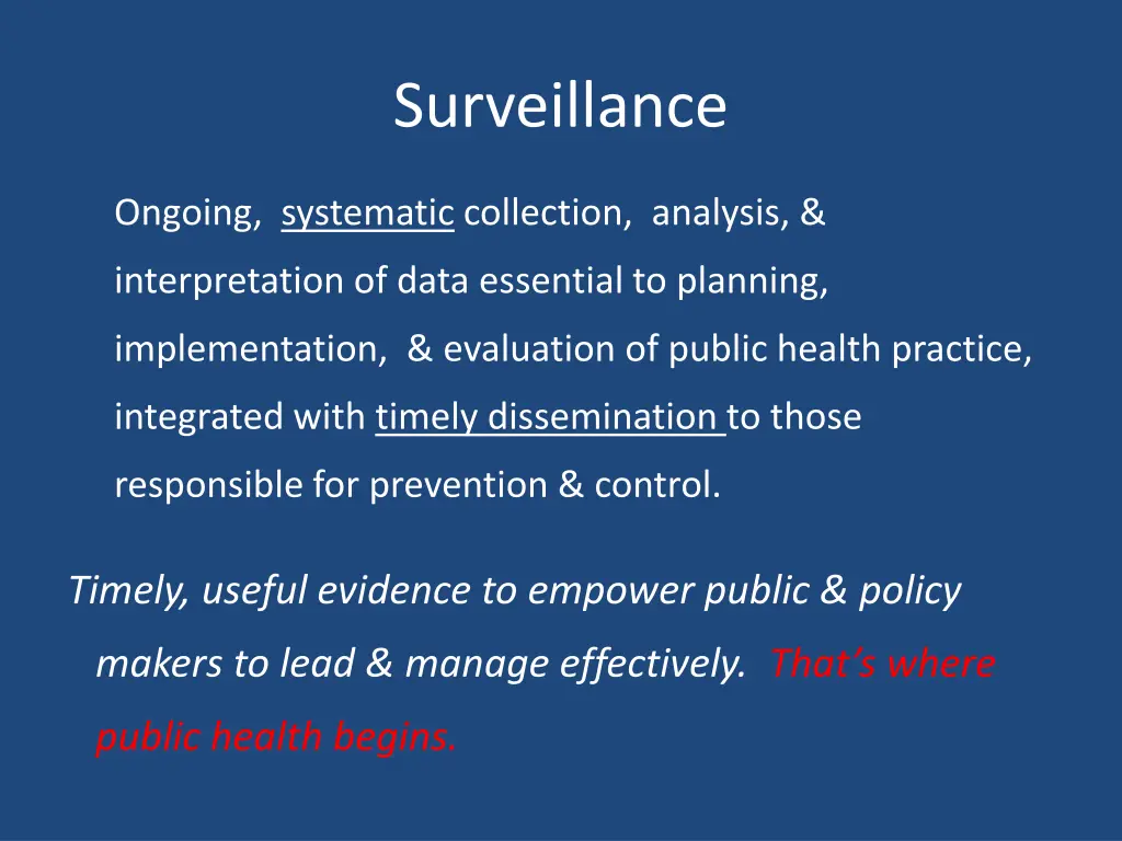 surveillance