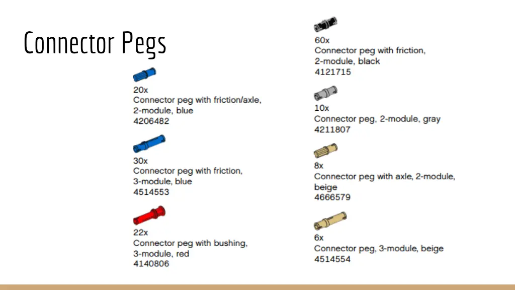 connector pegs