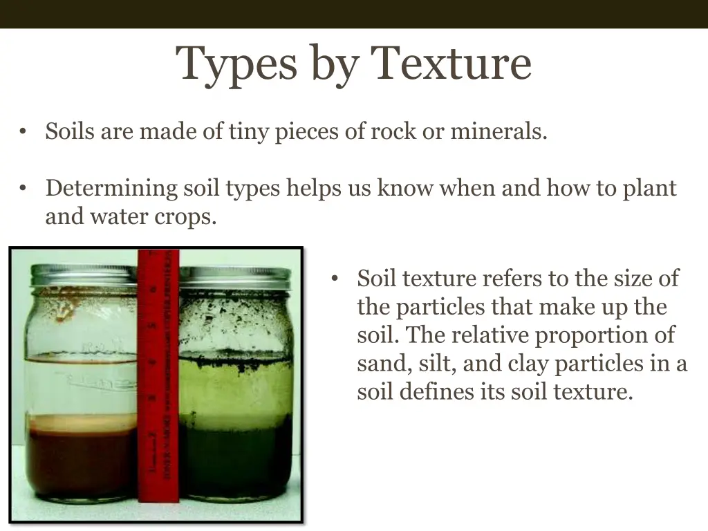 types by texture