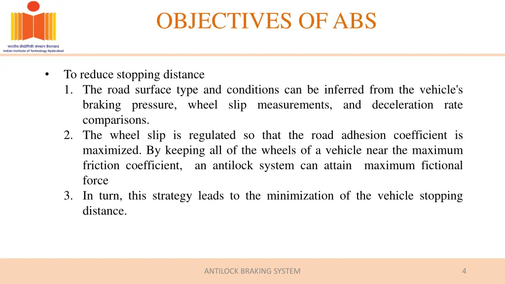 objectives of abs