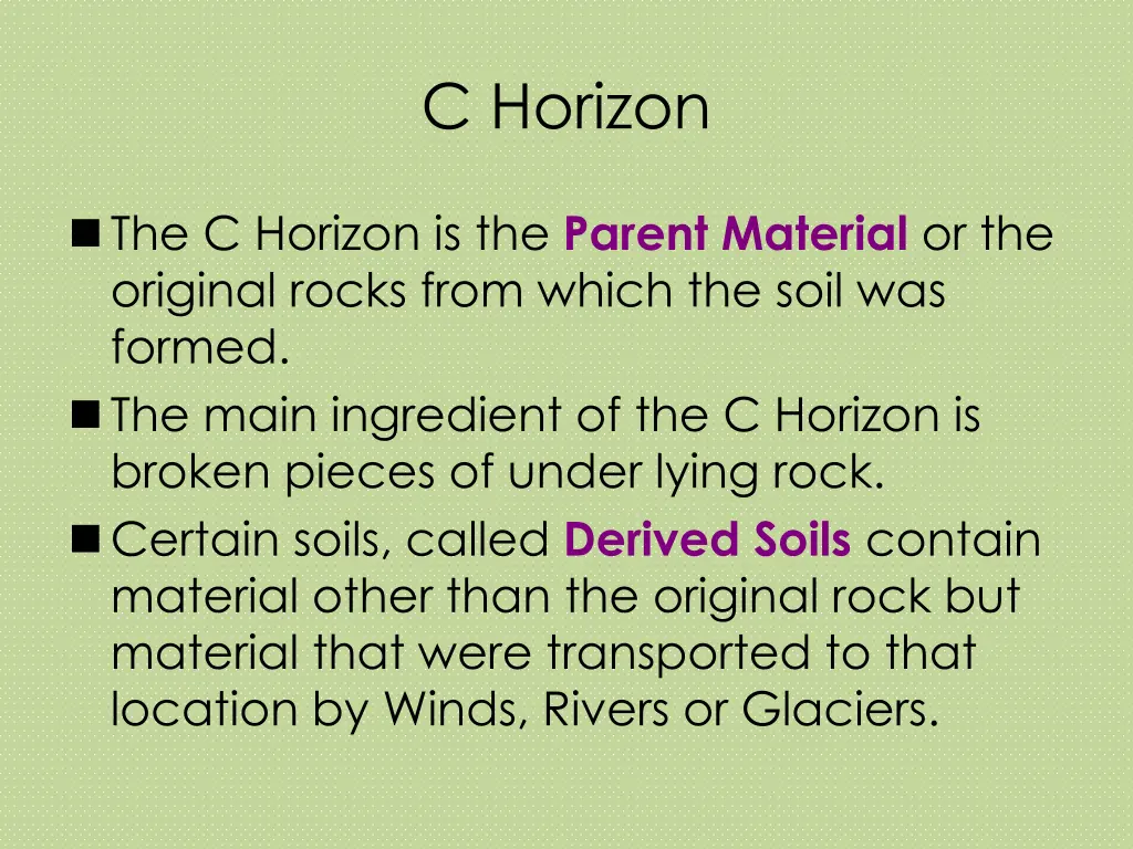 c horizon