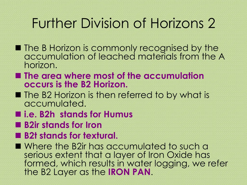 further division of horizons 2