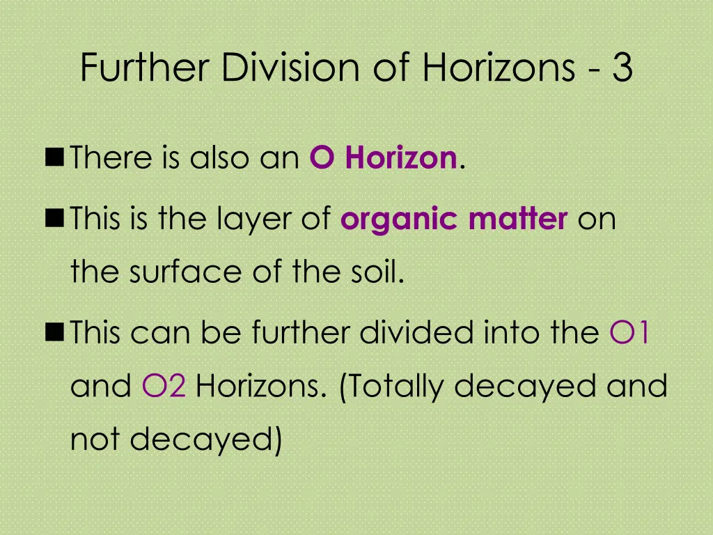 further division of horizons 3