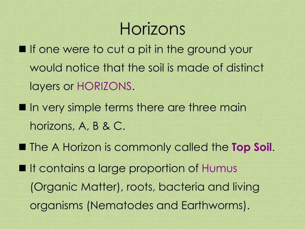 horizons