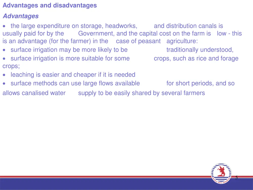 advantages and disadvantages