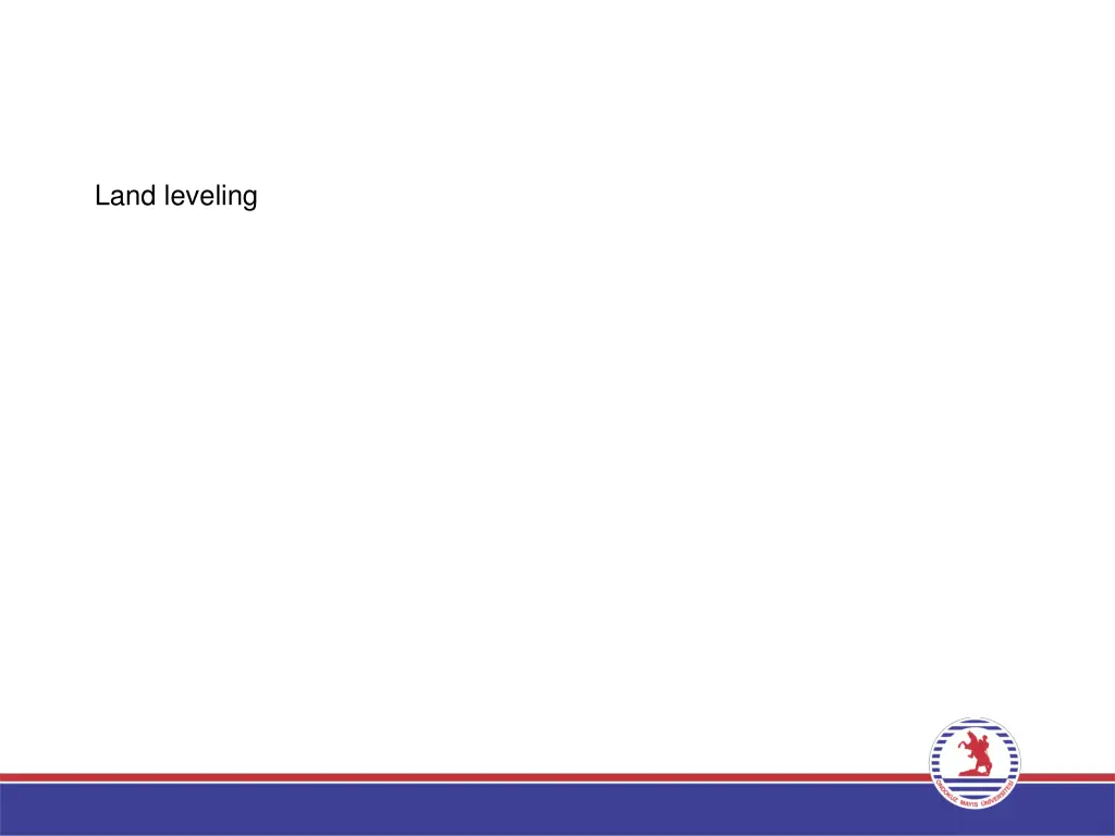 land leveling