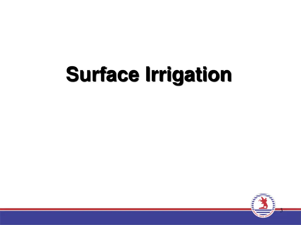 surface irrigation