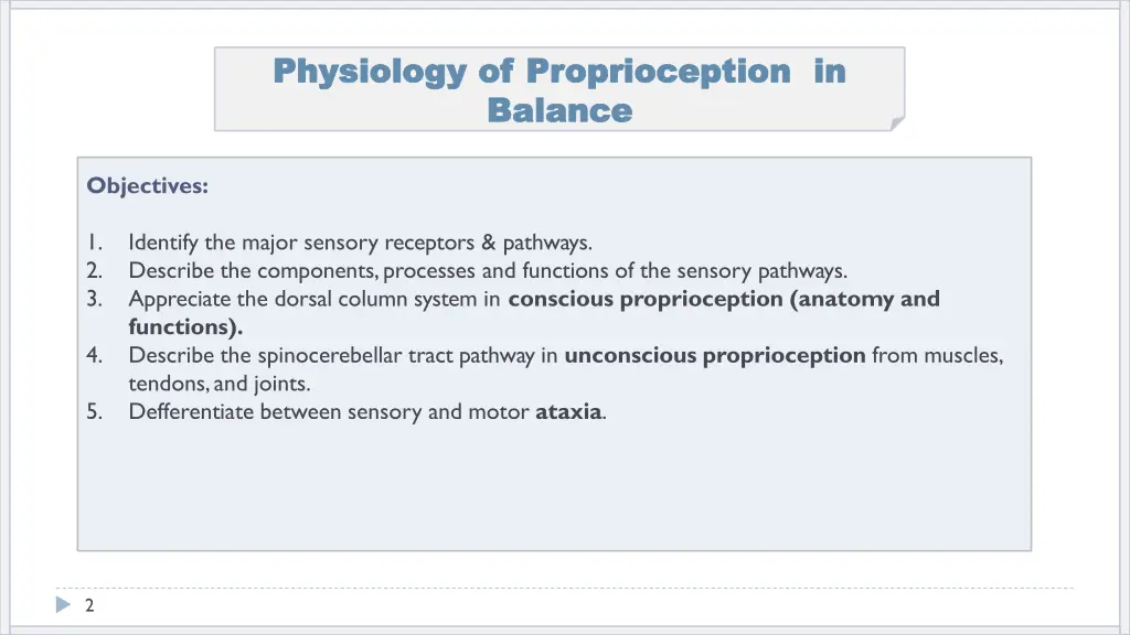 physiology of proprioception in physiology