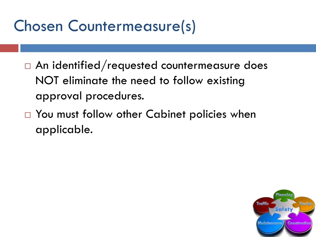 chosen countermeasure s