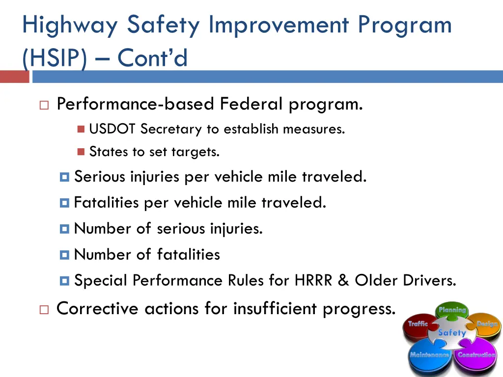 highway safety improvement program hsip cont d