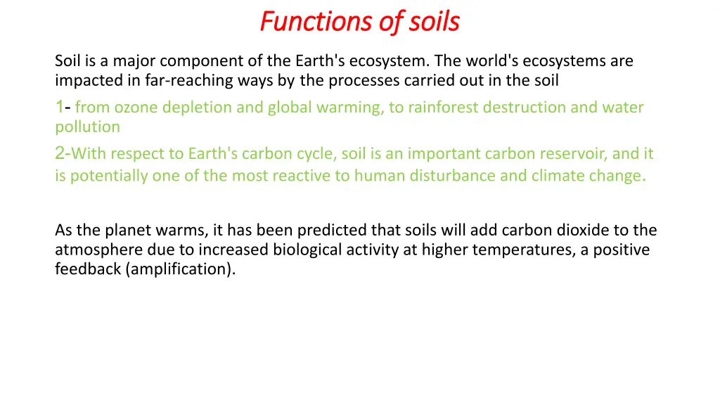functions of soils functions of soils