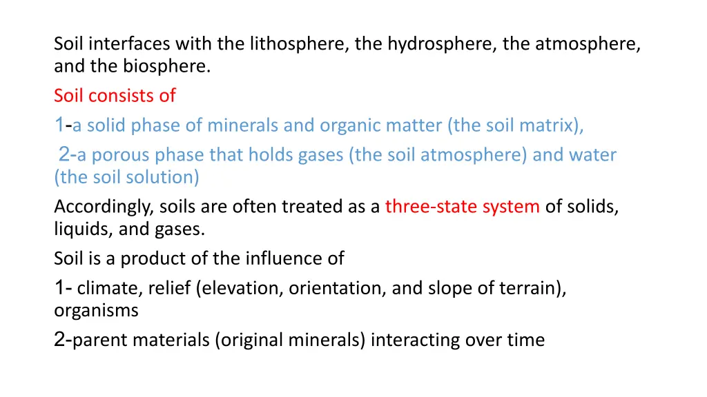 soil interfaces with the lithosphere