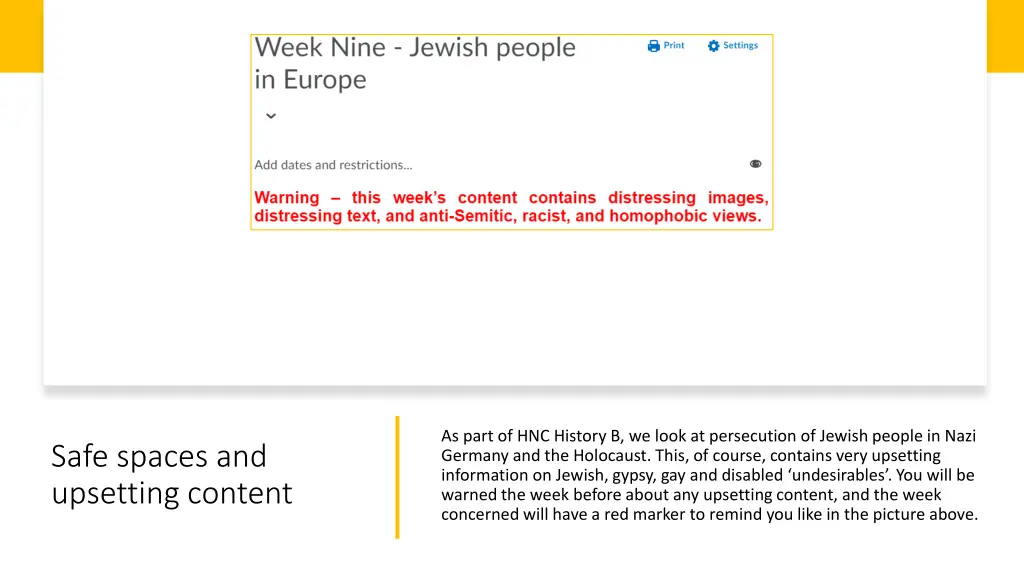as part of hnc history b we look at persecution