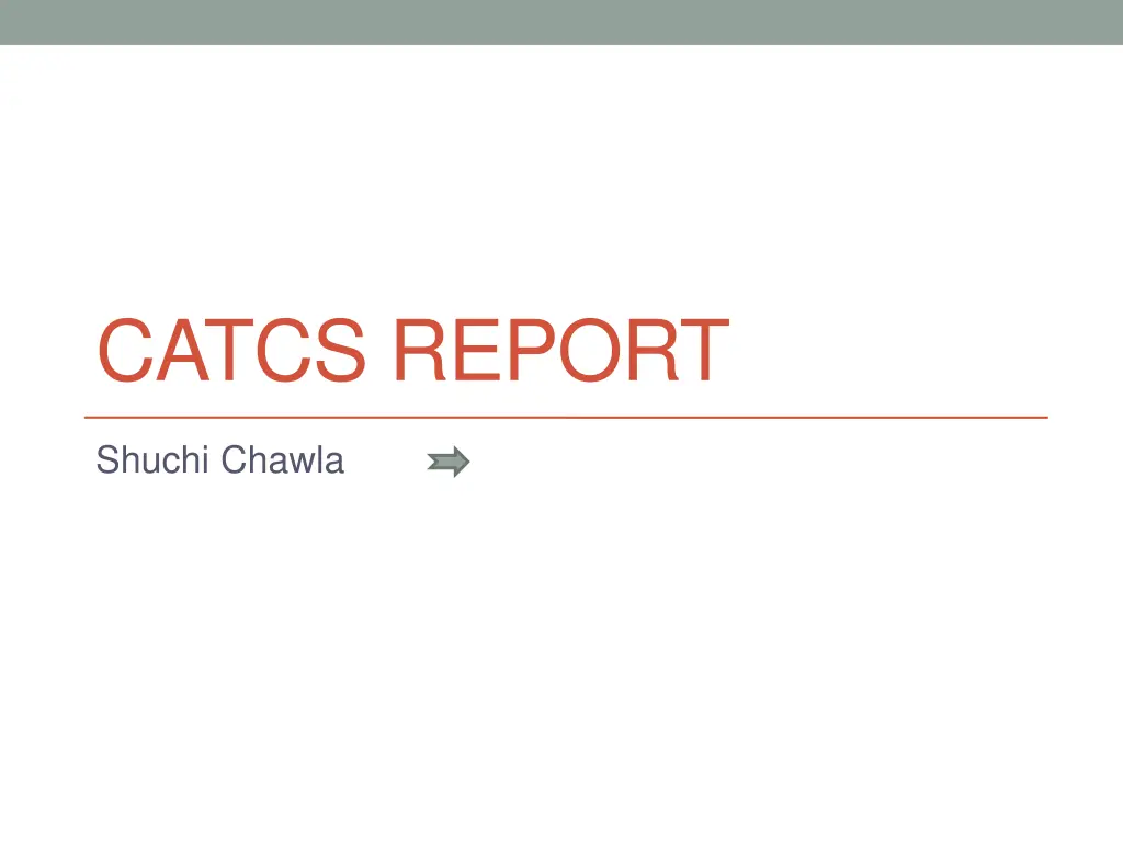 catcs report