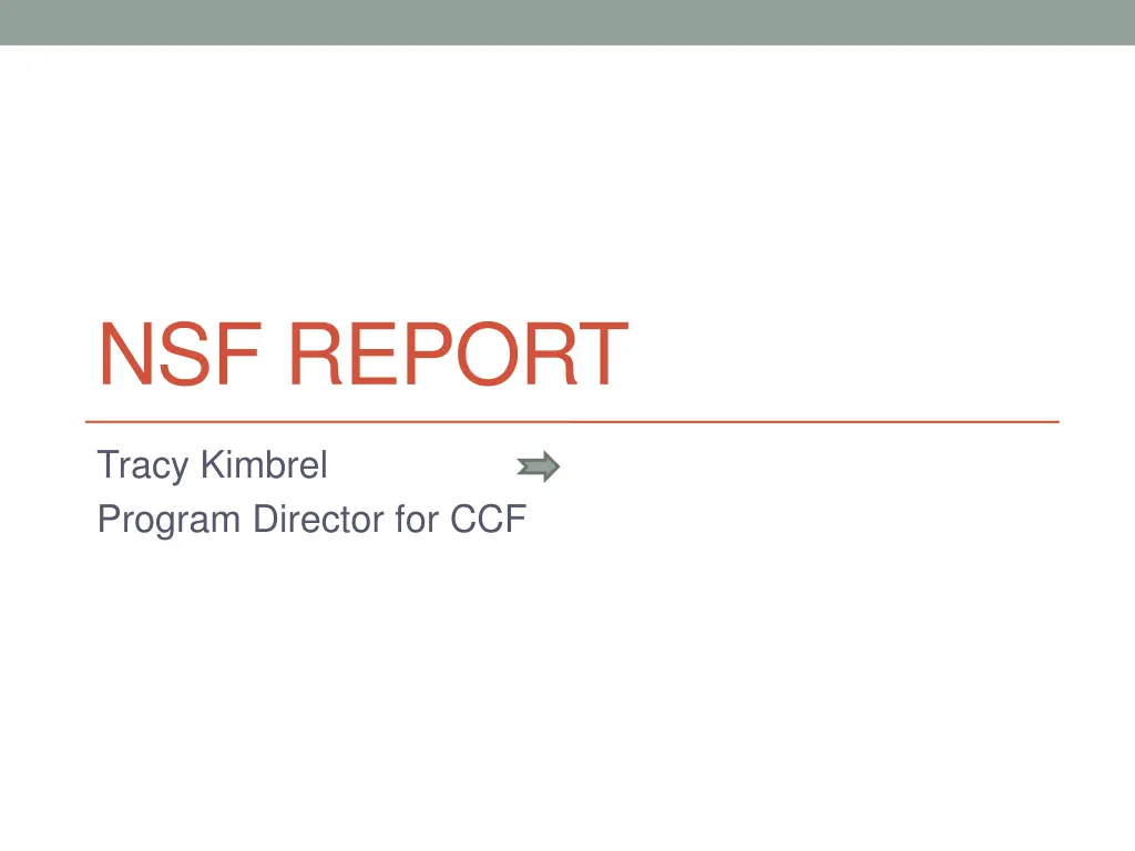 nsf report
