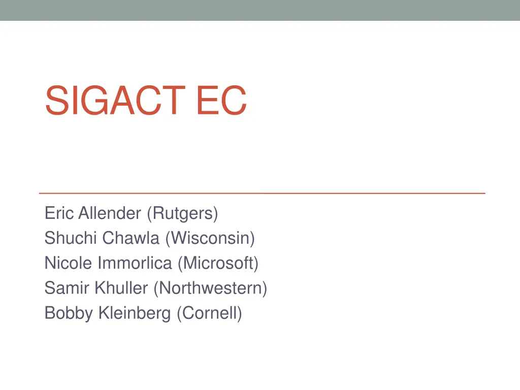 sigact ec